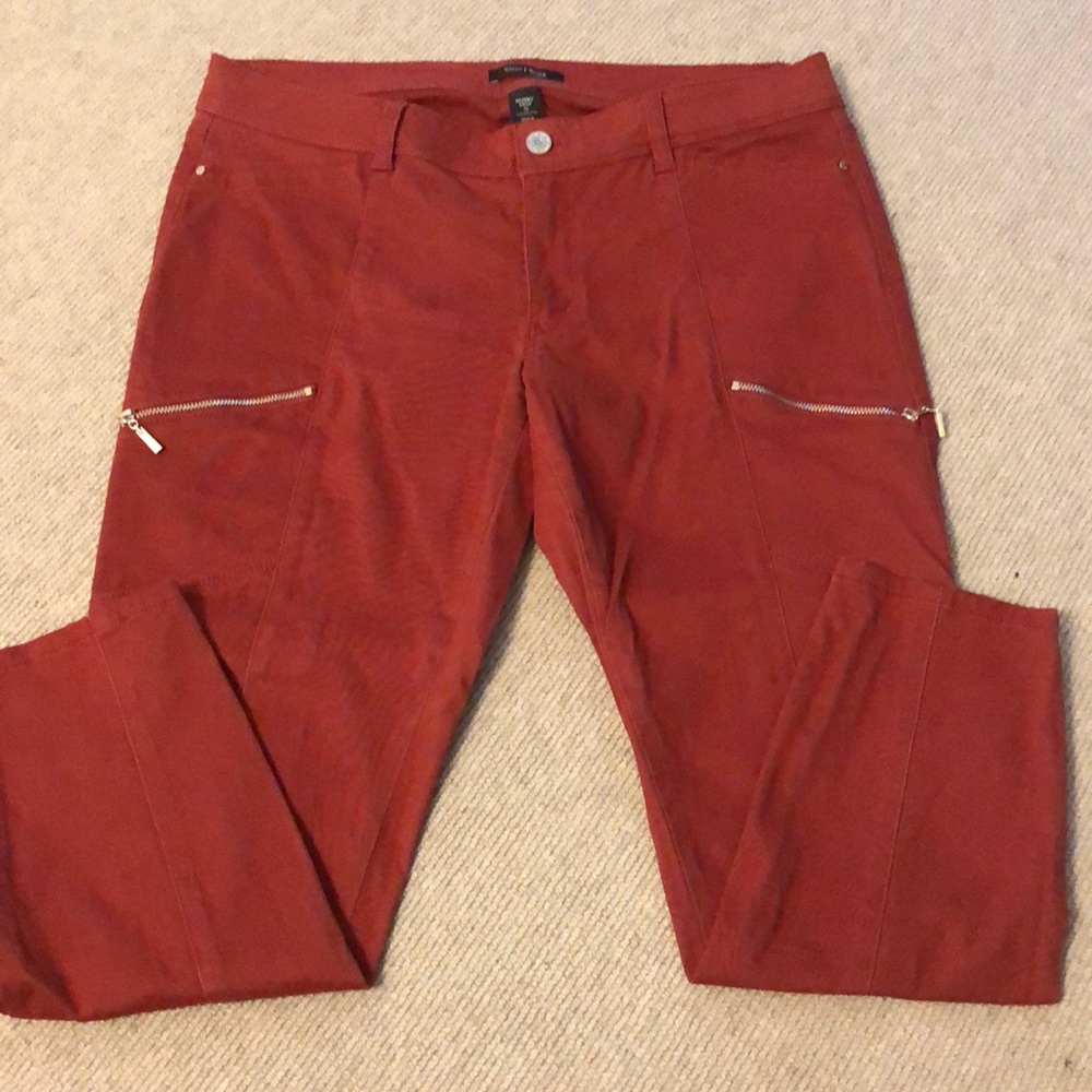 WHBM red skinny crop pant - 12